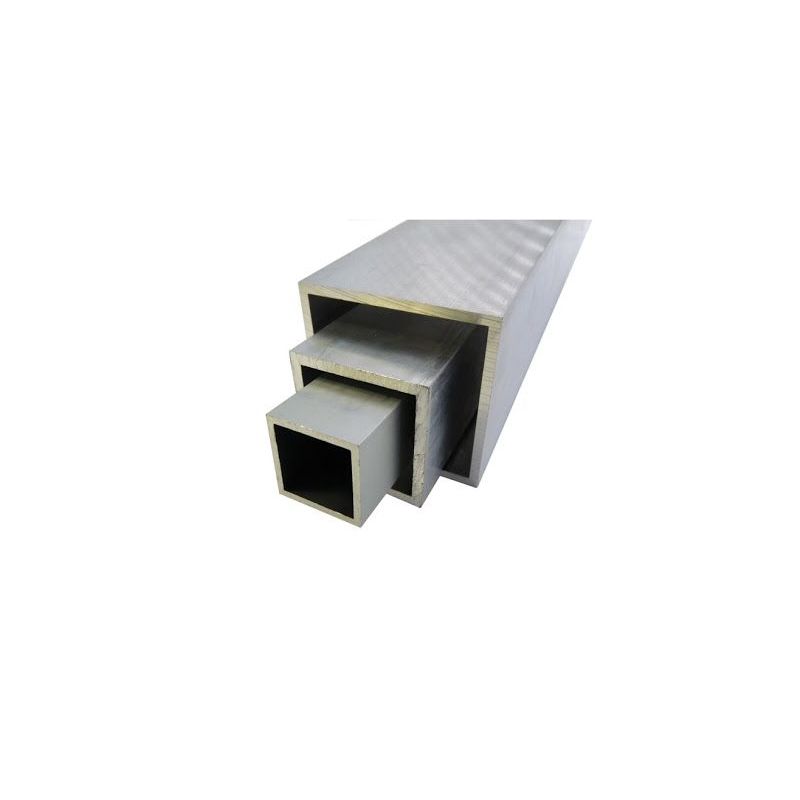 Aluminium firkantrør 20x20x2-100x100x4mm AlMgSi0,5 kvadratrør 0,2-2 meter Evek GmbH - 1