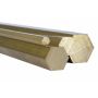 Messing seksskant Ø5mm-40mm 6 kant 2.0401 CuZn33Pb3 Ms58 massiv Evek GmbH - 2
