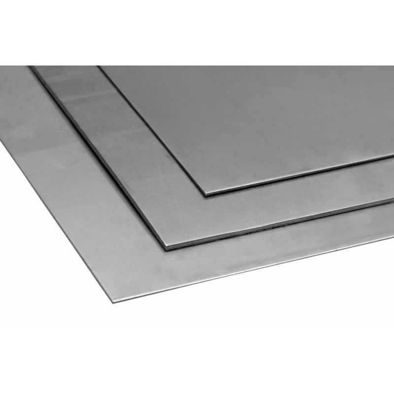 Rustfri stålplate 0,4 mm V2A 1.4301 plater plater kuttet 100 mm til 2000 mm