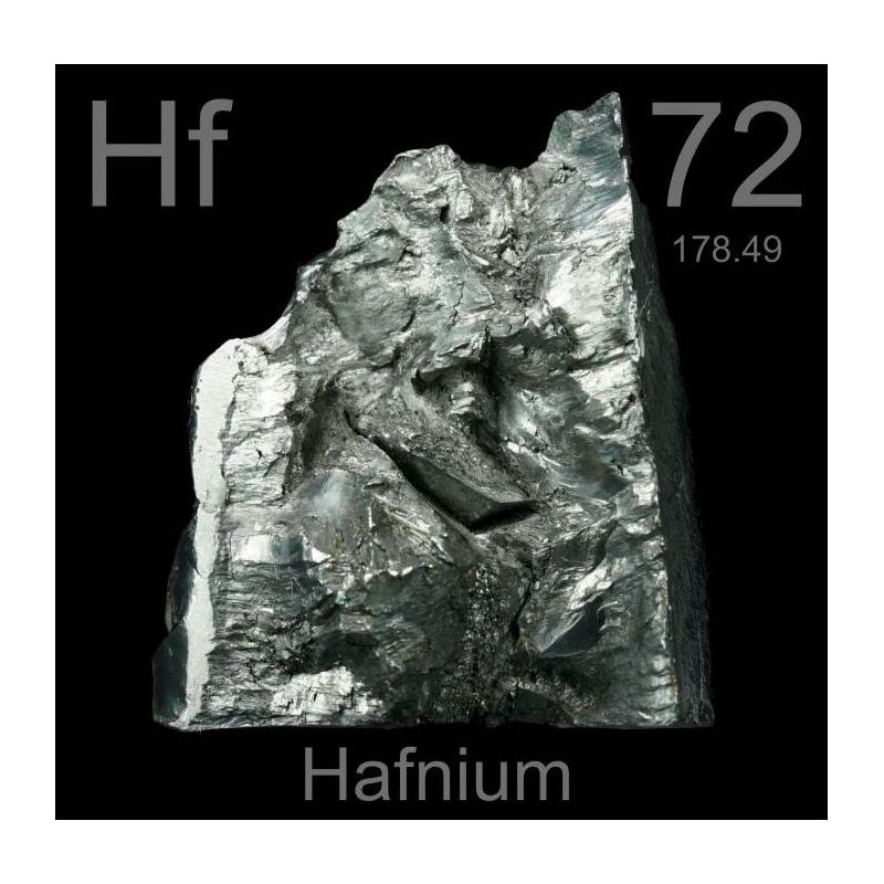 Hafnium renhet 99,9 % metall rent element 72 bar 5gr-5kg Hf metallblokker