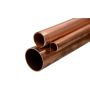 Kobberrør 3x0,5 mm-54x1,5 mm stang 2,0090 AISI C11000 oppvarming drikkevann 0,1–2 meter, kobber
