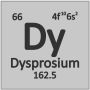 Dysprosium Dy ren 99,9% sjeldne jordarter 66 metall