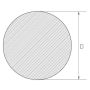 Rustfritt stål stang 3mm-625mm 1.4404 AISI 316L rundstang