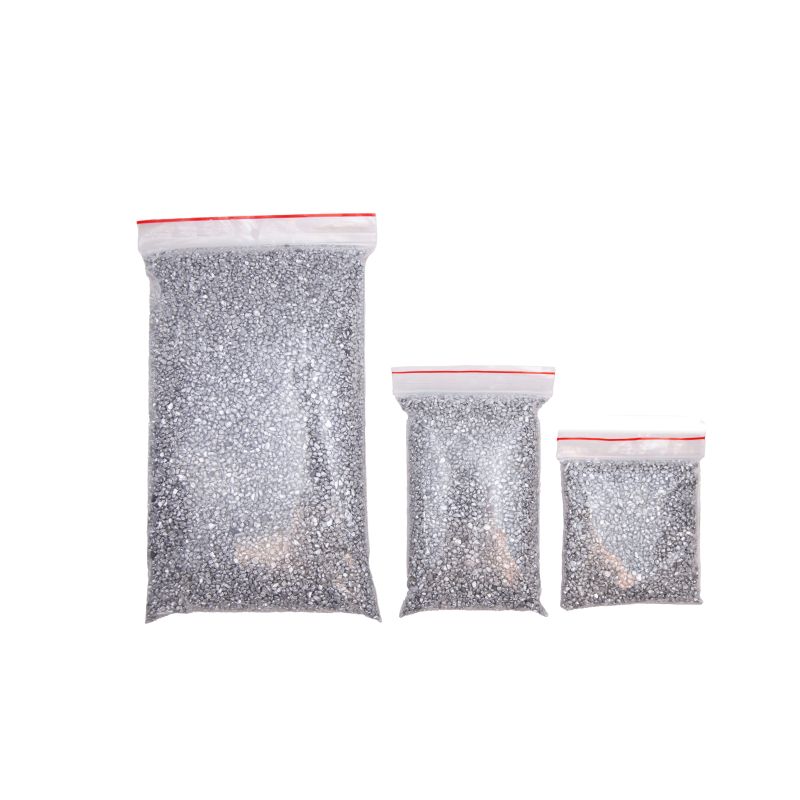 Alu-granulat 99,9 % reint aluminium, høy renhet, resirkulert 100 g–5 kg