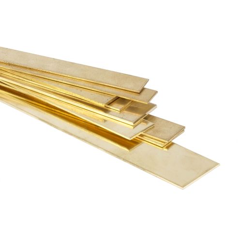 Kjøp messingplate stripe flatstang 30x2mm-90x6mm tilskåret stripe