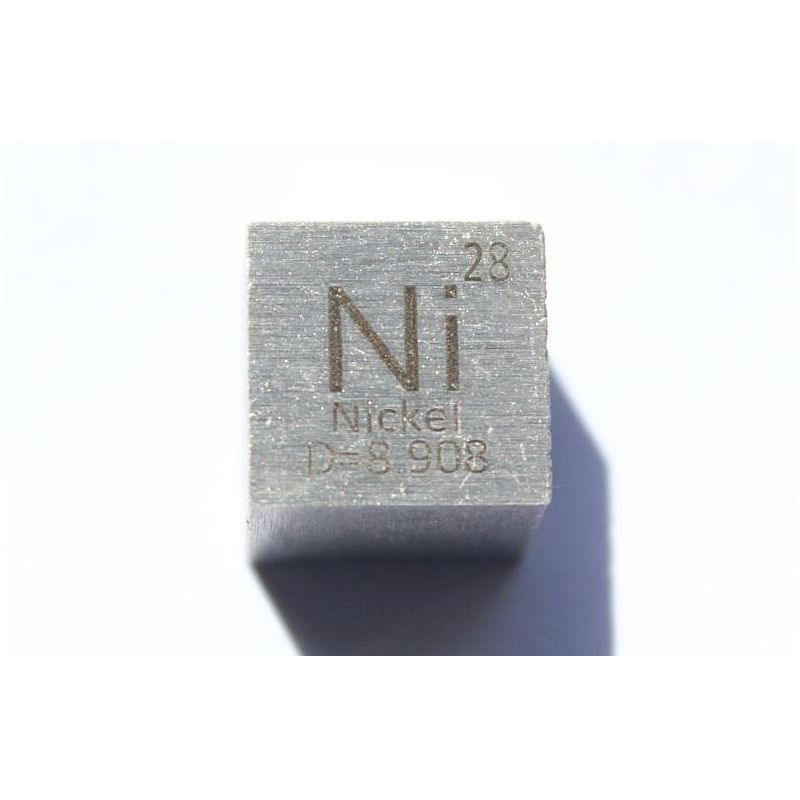 Nikkel metall kube 10x10mm polert 99,6% renhet kube