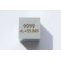 Jern Fe metall kube 10x10mm polert 99,99% renhet kube