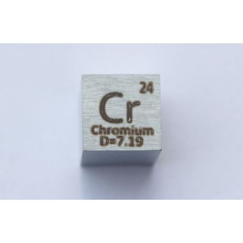 Chrome Cr metall kube 10x10mm polert 99,7% renhet kube