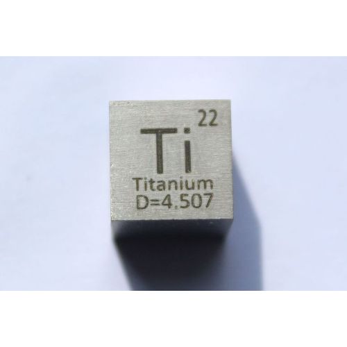 Titan Ti Metall kube 10x10mm polert 99,5% renhet kube
