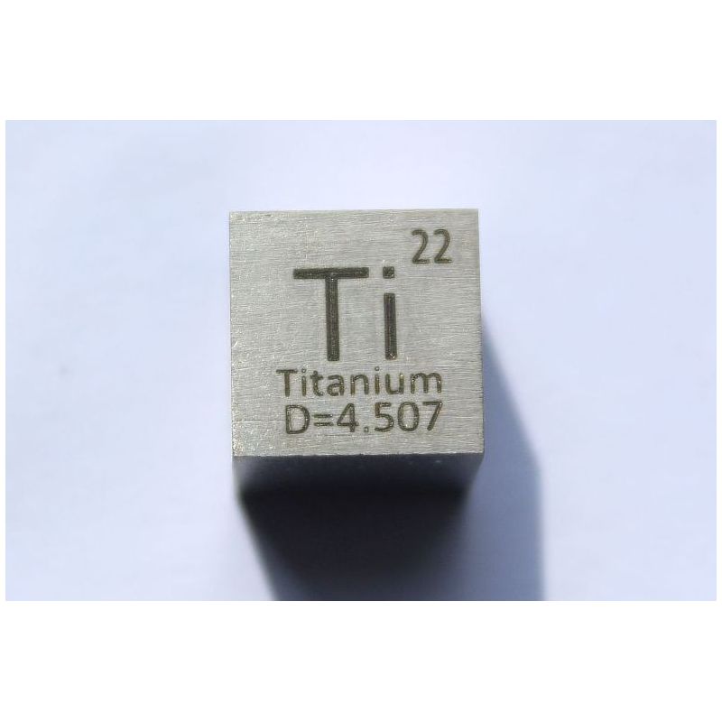 Titan Ti Metall Würfel 10x10mm poliert 99,5% Reinheit cube