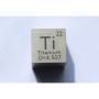 Titan Ti Metall Würfel 10x10mm poliert 99,5% Reinheit cube