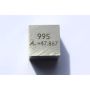 Titan Ti Metall kube 10x10mm polert 99,5% renhet kube
