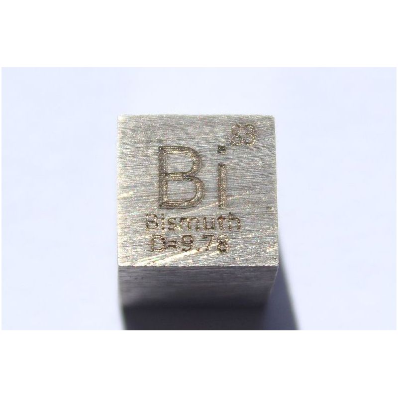 Vismut Bi Metall Kub 10x10mm polert 99,99% renhet kube