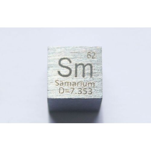 Samarium Sm metall kube 10x10mm polert 99,95% renhet kube