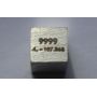 Sølv Ag Metall Kube 10x10mm polert 99,99% Renhet kube