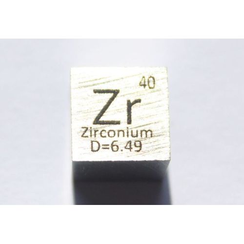 Zirkonium Zr Metall Würfel 10x10mm poliert 99,2% Reinheit cube