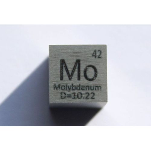 Molybden Mo metall kube 10x10mm polert 99,95% renhet kube