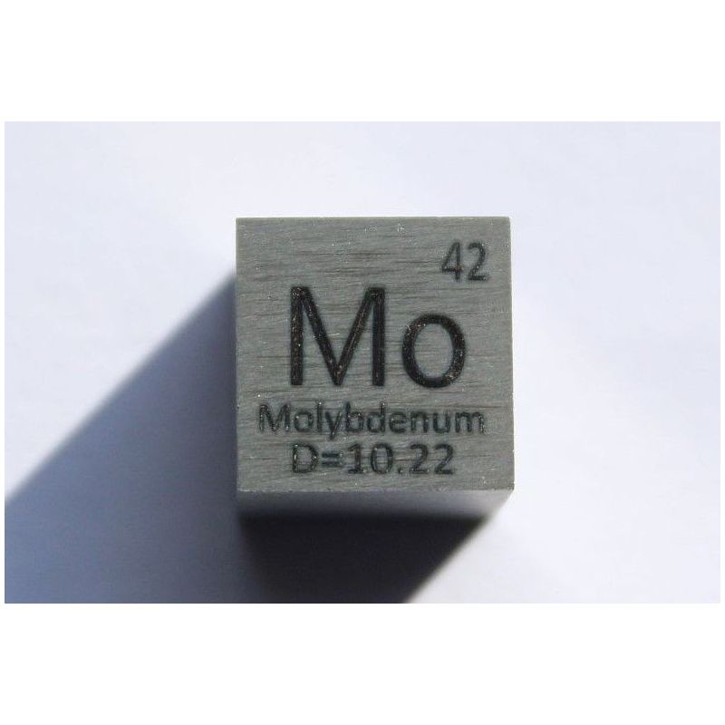 Molybden Mo metall kube 10x10mm polert 99,95% renhet kube