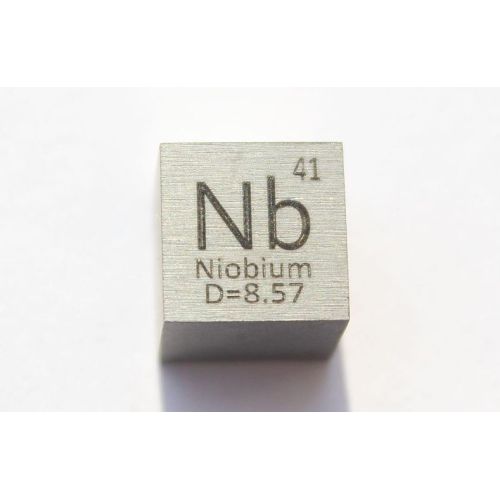 Niob Nb Metall kube 10x10mm polert 99,95% renhet Niobium kube