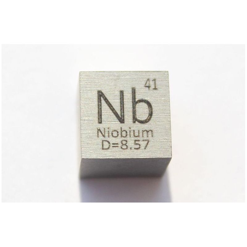 Niob Nb Metall kube 10x10mm polert 99,95% renhet Niobium kube