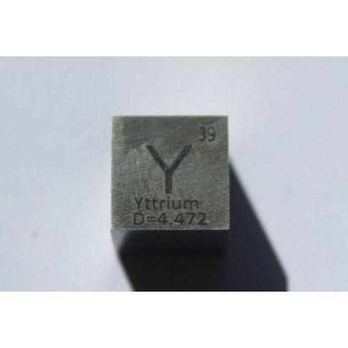 Yttrium Y Metallkube 10x10mm polert 99,9% renhet kube