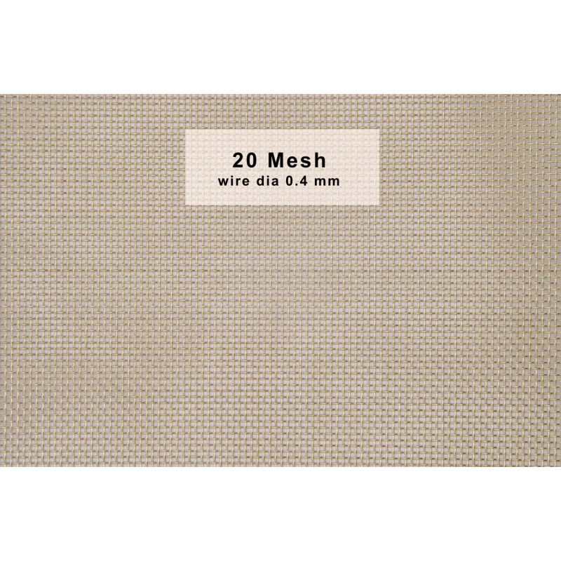Messingnett 20-120 Mesh Bredde 50mm-300mm CuZn36 CW507L Gitterfilter Tråd