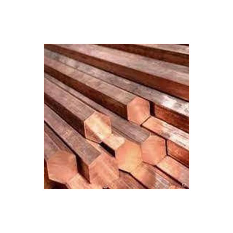 Kobber sekskant SW 17 mm - 27 mm 6 kant 2.0090 0,1-1 meter