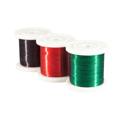 Kobbersmykketråd i farger 0,2 mm–1 mm hobbytråd 1–500 meter