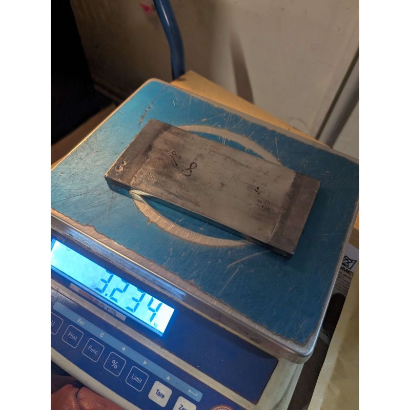 Rhenium-Wolfram Platten 3,234kg Rhenium 96 %, Wolfram 3,8 %