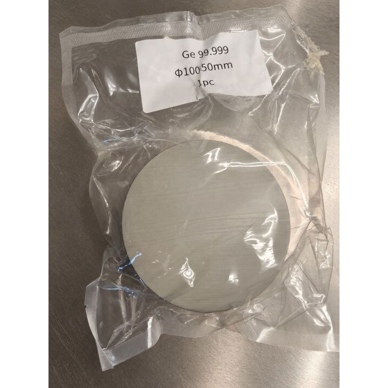 Germanium Monokristall Ø100 × 50 mm, Ge 99,999 % 2,1kg